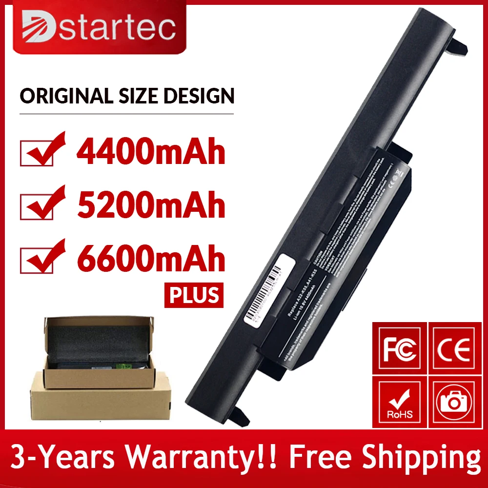 A32-K55 Аккумулятор для ноутбука ASUS A33-K55 A41-K55 A45 A75 K45 K75 X45 K55 X55 X55C X55V X75 X75A X75V X45A X45C X45V X55 X55A U57