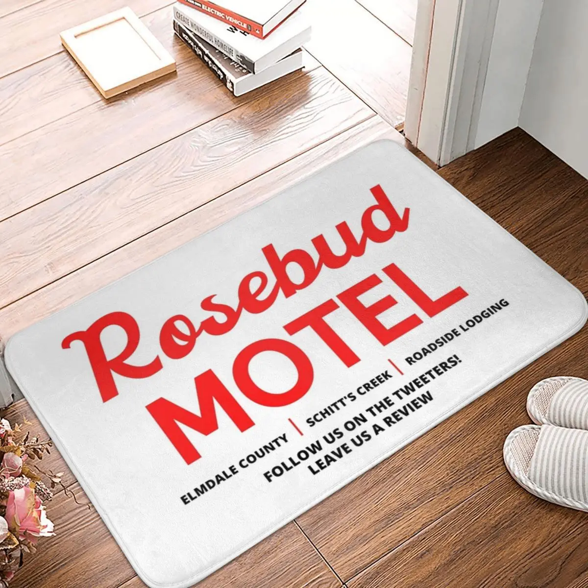 

Schitt's Creek Rosebud Motel логотип коврик у двери ванной ковер Декор вход гостиная домашняя кухня спальня Противоскользящий танцы