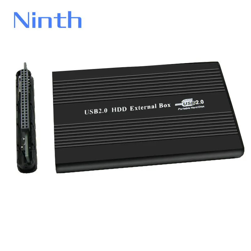 USB2.0 Hard Drive Disk Enclosure HDD External Box Case Caddy 2.5" IDE HDD With LED Light For Desktop Computer PC