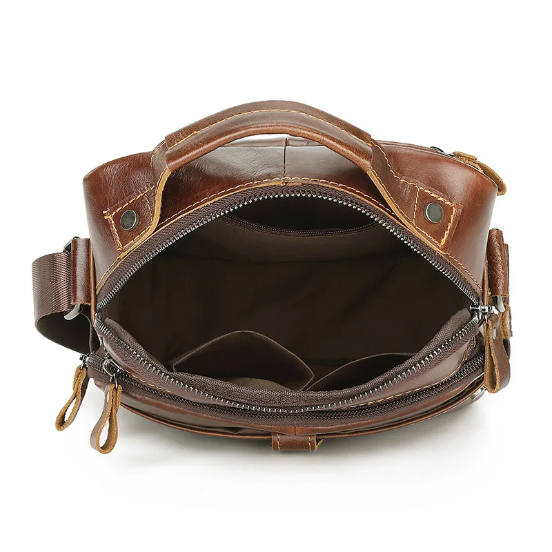 Genuine Leather Handbag for Men Real Leather Shoulder Bag Male Cowhide Business Messenger Bag High Quality Crossbody Bag