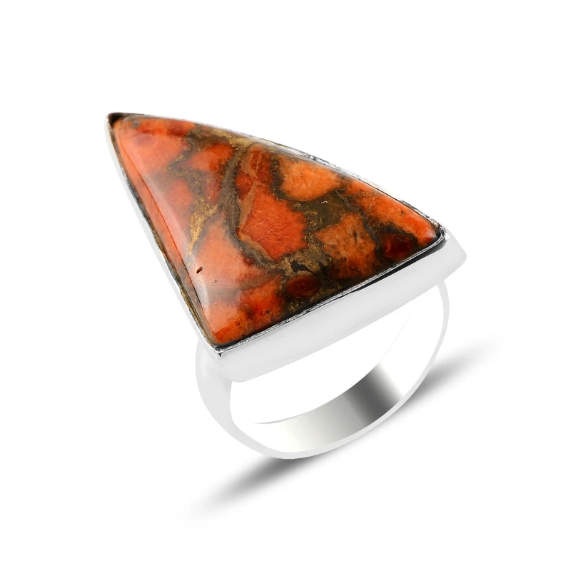 

Silver 925 Sterling Cupreous Turquoise Gemstone Ring