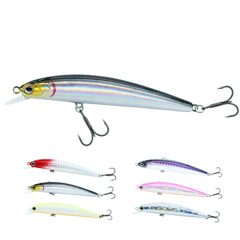 

Fishing Lures Kit Minnow Lures Crank Bait Fishing Tackle Topwater Baits for Bass Trout Saltwater/Freshwater 10pcs