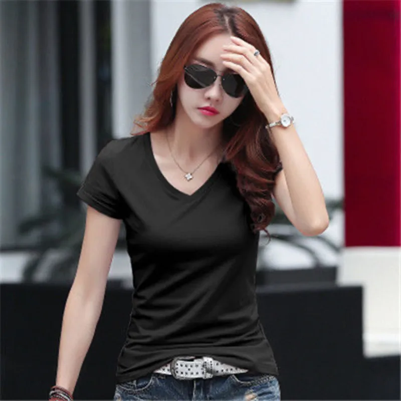 

Woman 2022 Summer t-shirts O-Neck Black And White T Shirt Wpmen Streetwear Tops топ женский Plus Size S-4XL Short Sleeve Tees