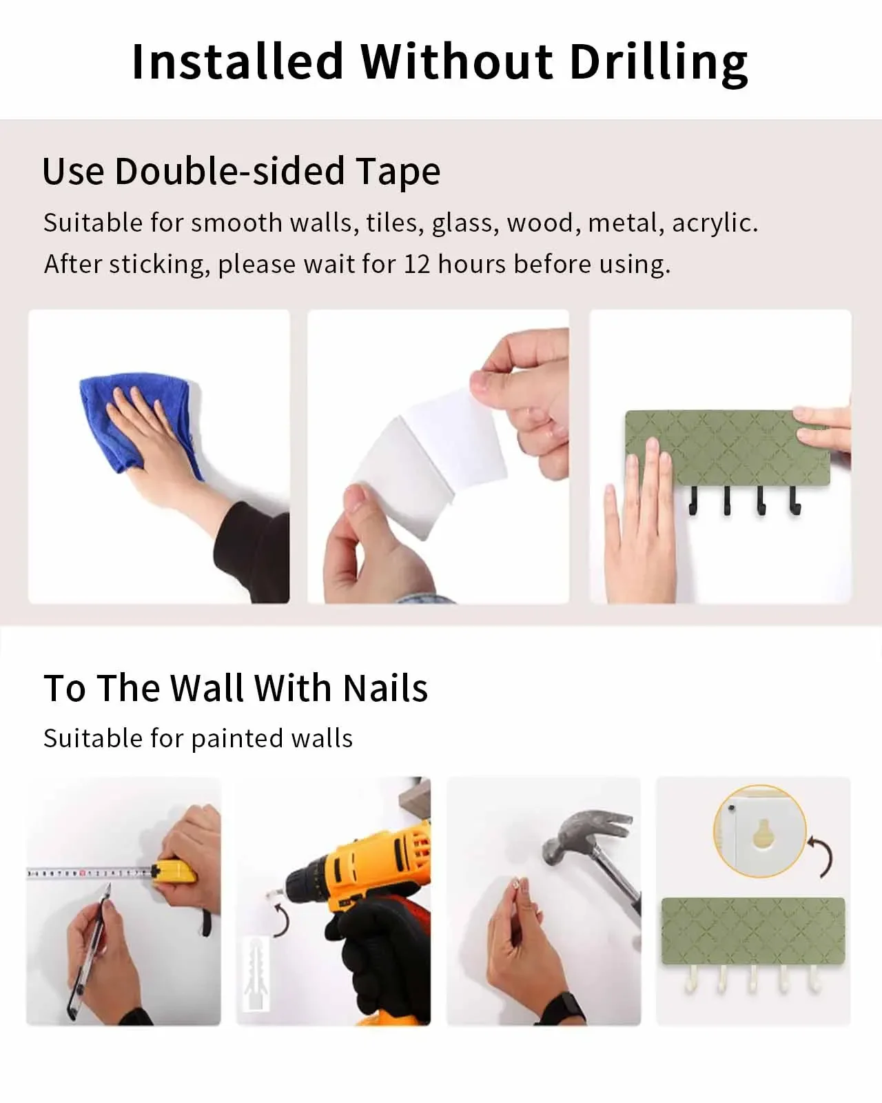 Алмазная сетка с текстурой зеленый деревянный держатель для ключей фермерского