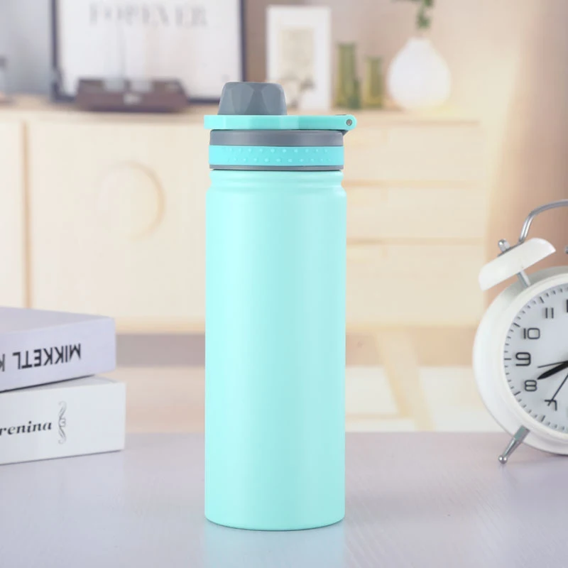 

Water Bottles Thermos Cups Vacuum Flask Stainless Steel 500ML Portable Sport Travel Drinking Bottle Water Cup Drinkware
