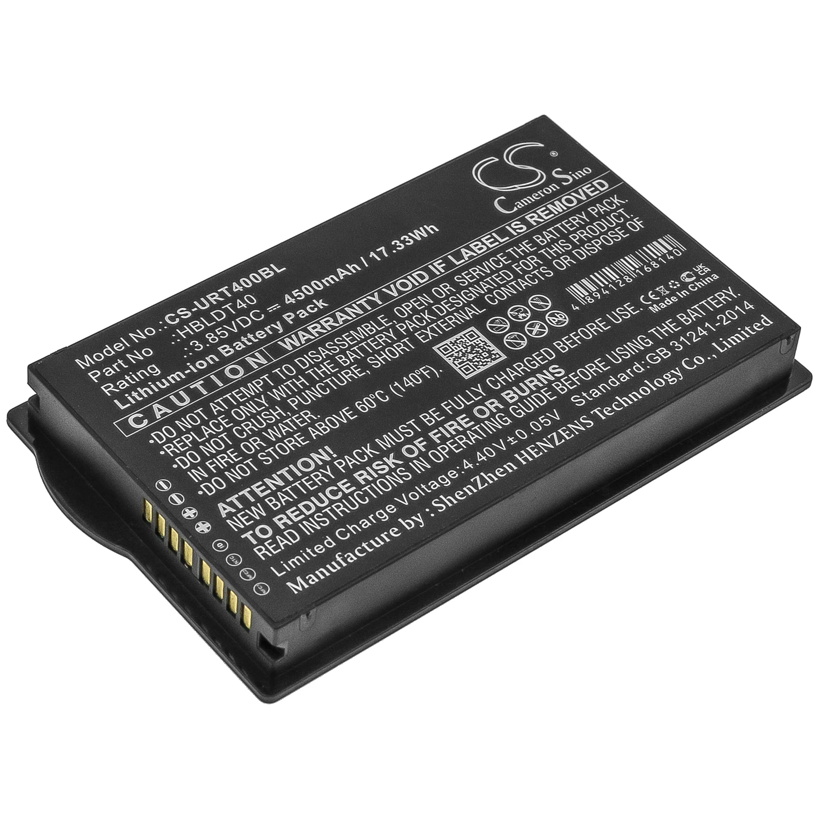 

Аккумулятор Cameron Sino для Urovo HBLDT40 DT40 4500mAh / 17.33Wh