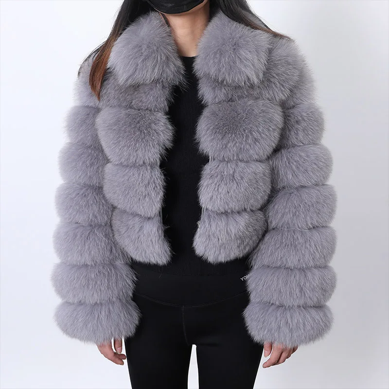 Maomaokong 2022 super hot winter women's fur coat real fox fur jacket natural racoon Female clothing vest