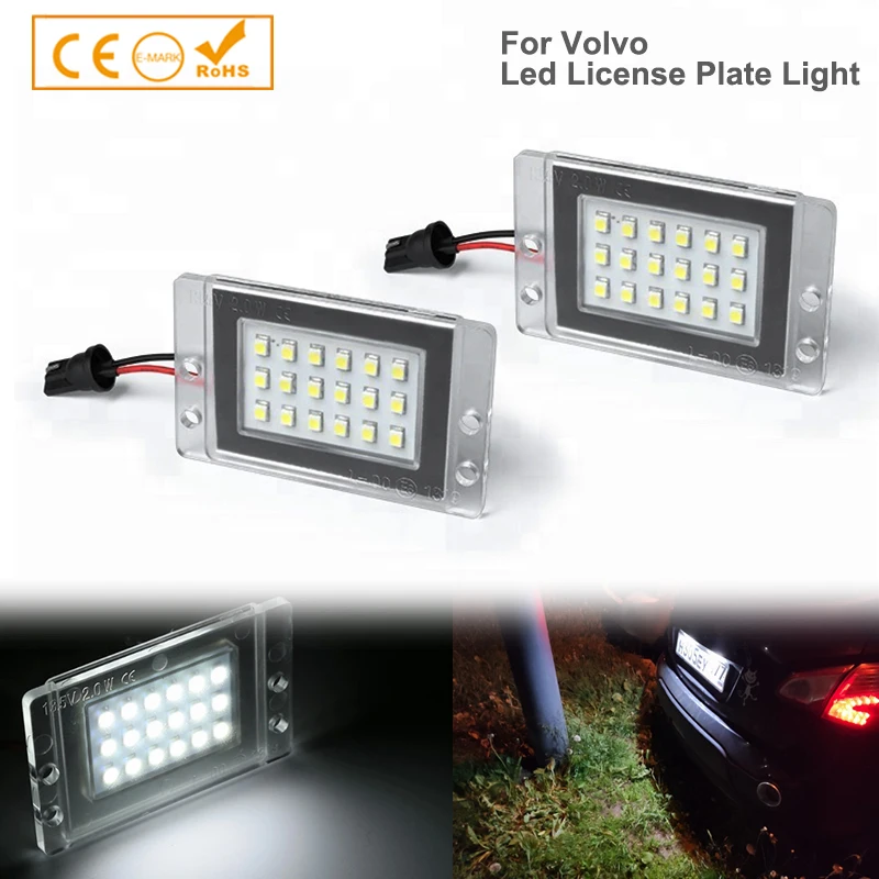 

2pcs LED License Plate Lighting For Volvo 850 1991-1996 V70 Year 1996-2000 OEM 9187329,121097