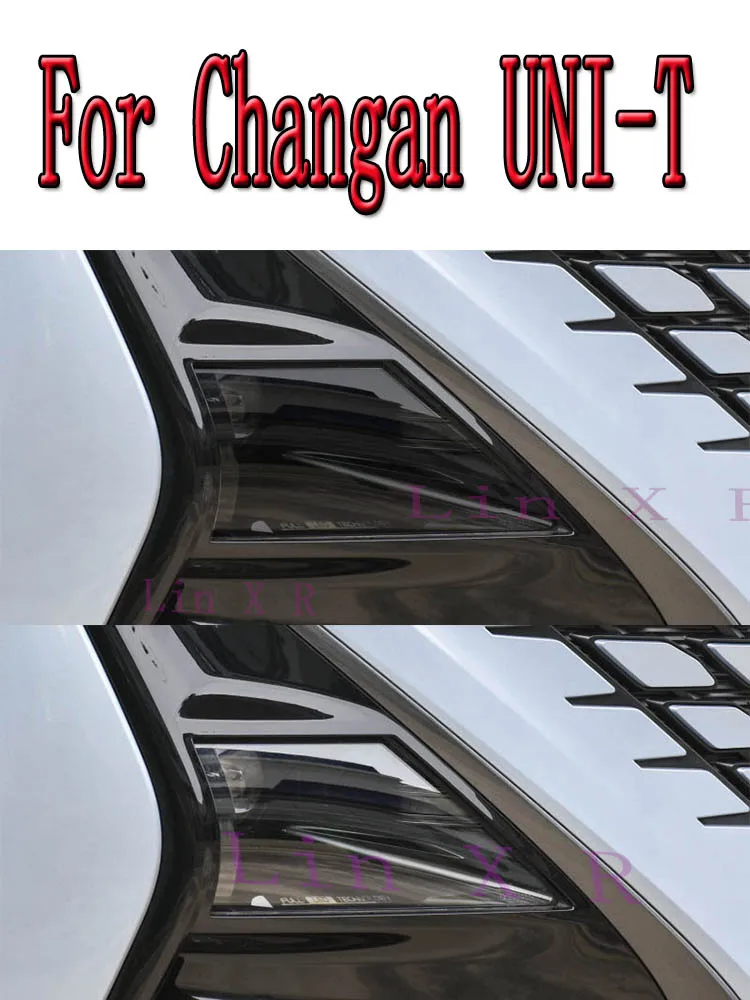 Фото Защитная пленка из ТПУ для фар автомобиля CHANGAN UNI-T 2020-2022, наклейка для ремонта фар, аксессуары для тюнинга, защита от царапин №2