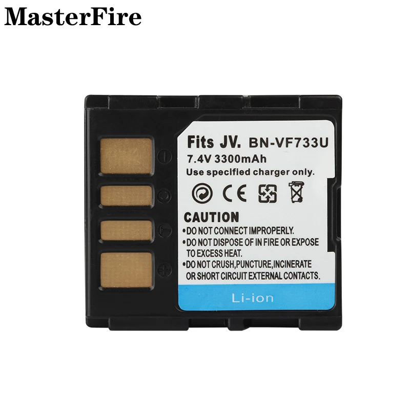Фото 10 шт. аккумуляторных батарей 7.4V 3300 мАч BN-VF733U BN VF733U для камер JVC BN-VF733 BN-VF714U BN-VF707U GZ-MG60 №2