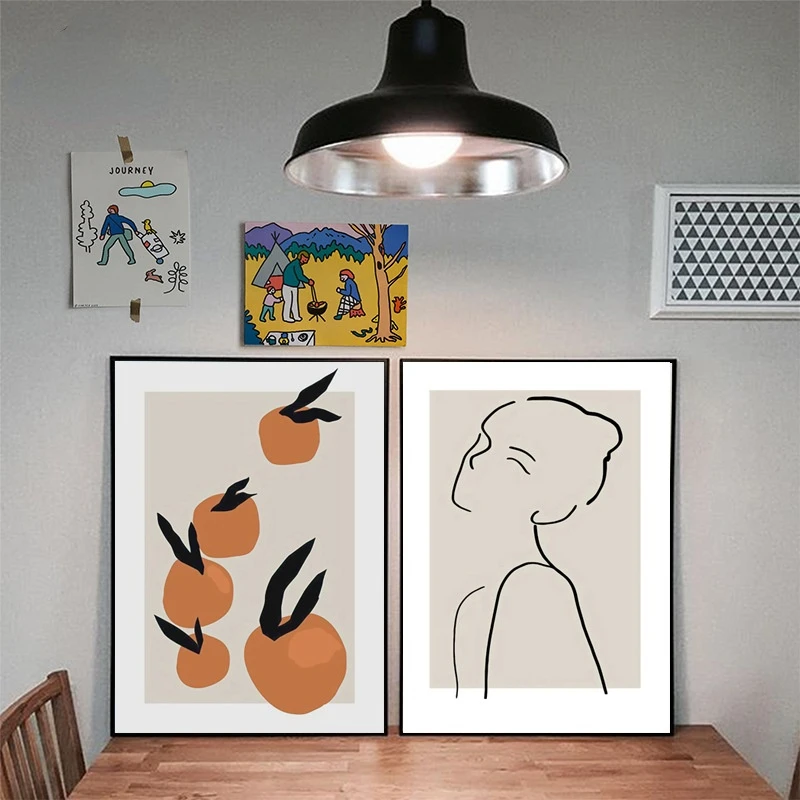 

zqNordic Style Artistic Fresh Modern Minimalistic Abstraction Art Background Hanging Painting Decorative Painting