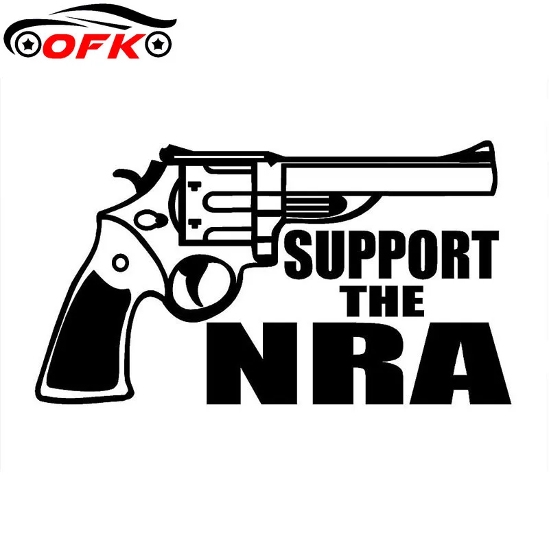 

Car Stickers Decor Motorcycle Decals Support The NRA Decal Decorative Accessories Creative Sunscreen Waterproof PVC,18cm*10cm