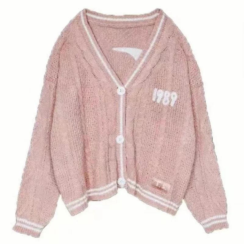 Новый синий кардиган 1989 года для женщин с вышивкой птиц специальный вязаный