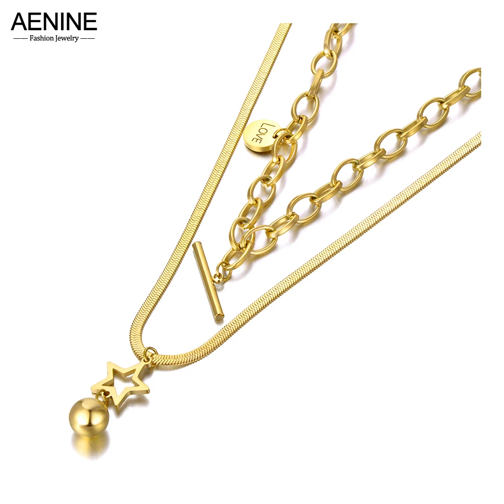 AENINE Bohemia Style Titanium Stainless 