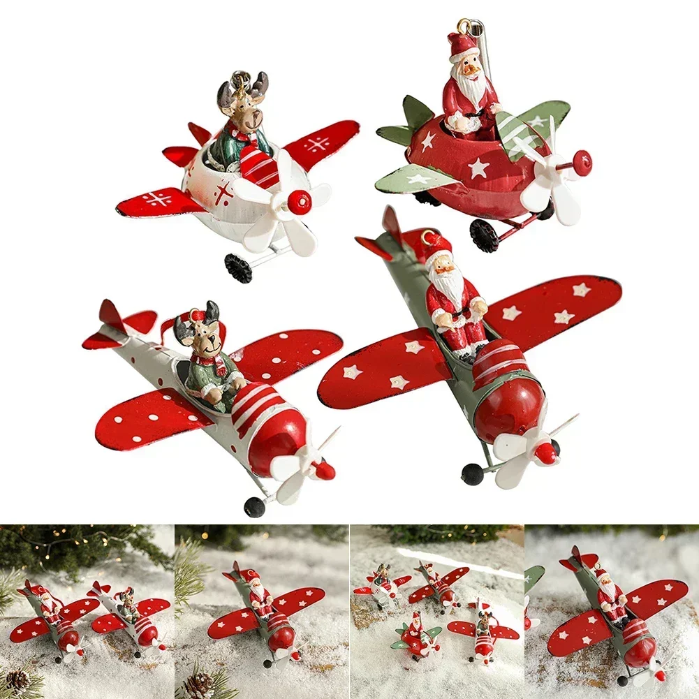Рождественский Клаус Самолет Висит Рождественская Елка Подвеска Украшения
