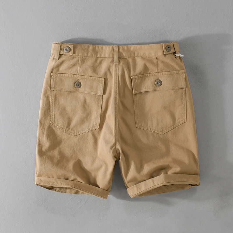 Шорты мужские рабочие из чистого хлопка Стильные Простые повседневные