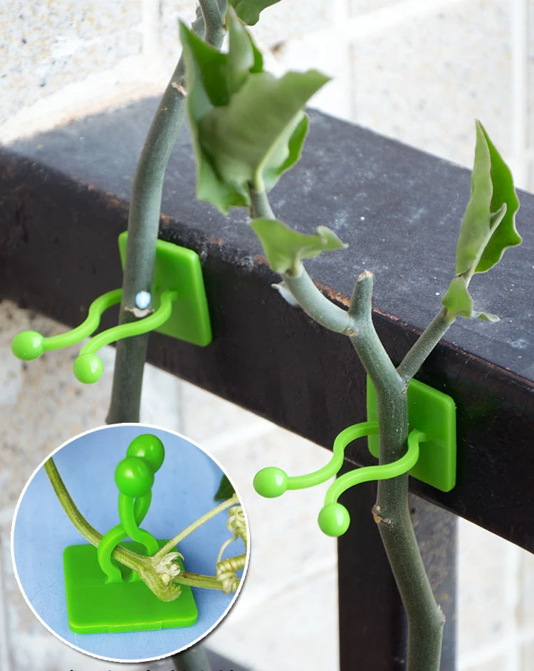 

30 шт., невидимые клейкие зажимы для растений