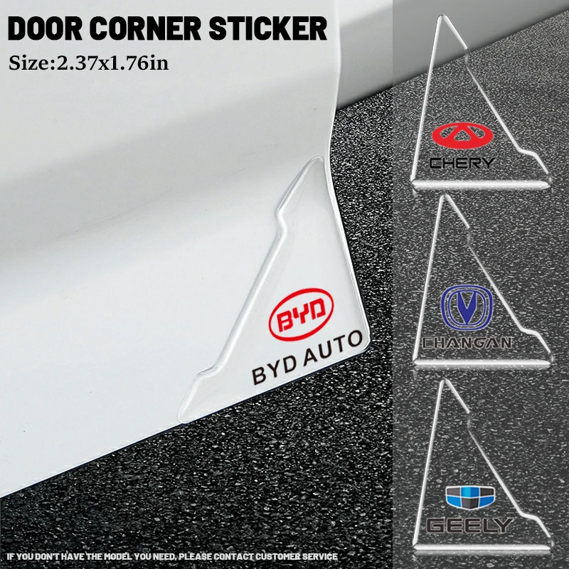 

2Pcs Car Door Transparent Door Foot Protection Sticker for Chevrolet Cruze Captiva Aveo T300 T250 Cruze Spark Malibu Accessories