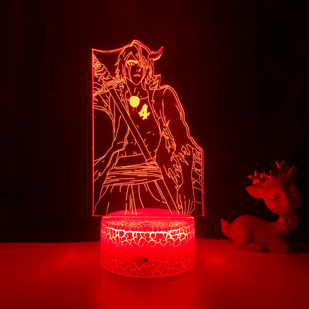 

Аниме отбеливатель Ulquiorra Cifer 3d лампа для спальни Декор ночник крутой подарок на день рождения манга акриловый светодиодный ночник