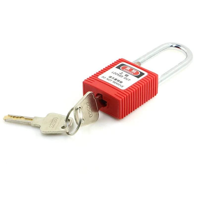 Навесной замок с блокировкой 38 мм ABS инженерный пластик изоляция стальная скоба