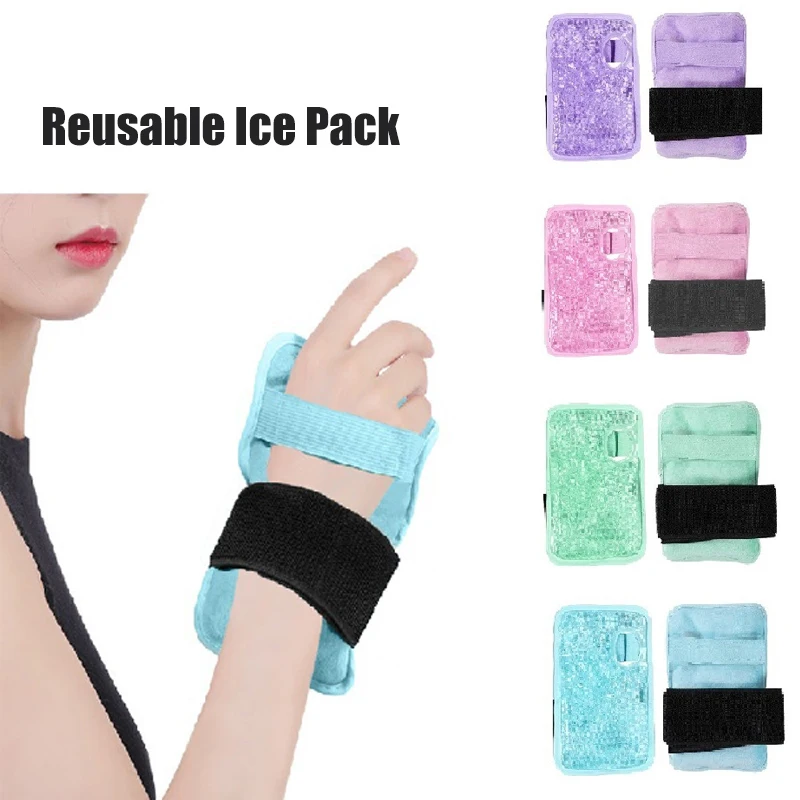 

Многоразовый ледяной пакет для травм, устройство для горячей и холодной терапии, облегчение боли с ремешками, сумка-холодильник для спины, плеч, талии