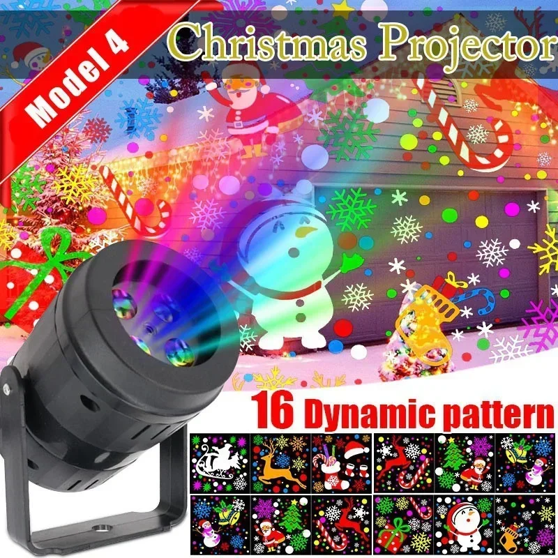 

Christmas Projector Lights Outdoor Holiday Led Projection Lamp Waterproof Xmas Decor Snowflake Laser Light Snow Party Garden