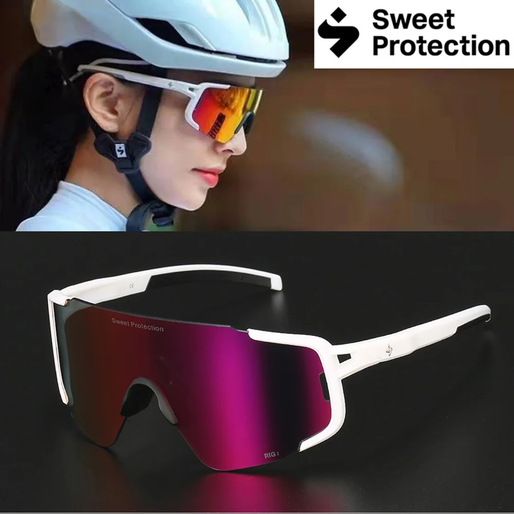 

Sweet Protection 2022 Polarized Cycling Sunglasses Sports Photochromic MTB Road Bike Glasses Marathon 4 Lens Running Glasses