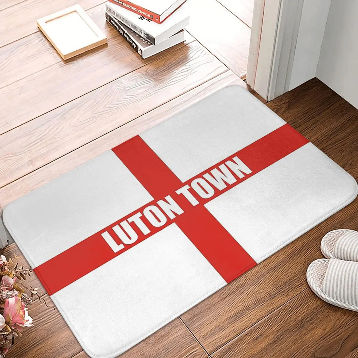 

National Flag Bath Non-Slip Carpet Luton Town England Living Room Mat Entrance Door Doormat Home Decoration Rug