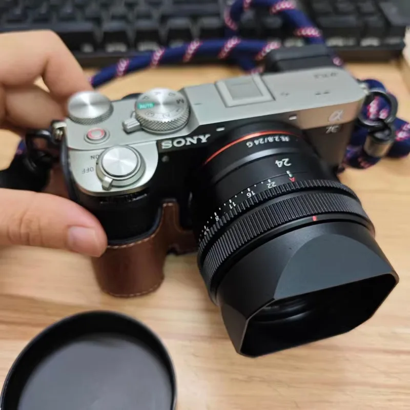 Байонетная Квадратная Металлическая бленда для объектива Sony FE 24 мм f2.8G объектив