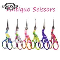 high quality stainless steel antique scissors for sewing and needlework handmade diy pinking craft small scissors free shipping