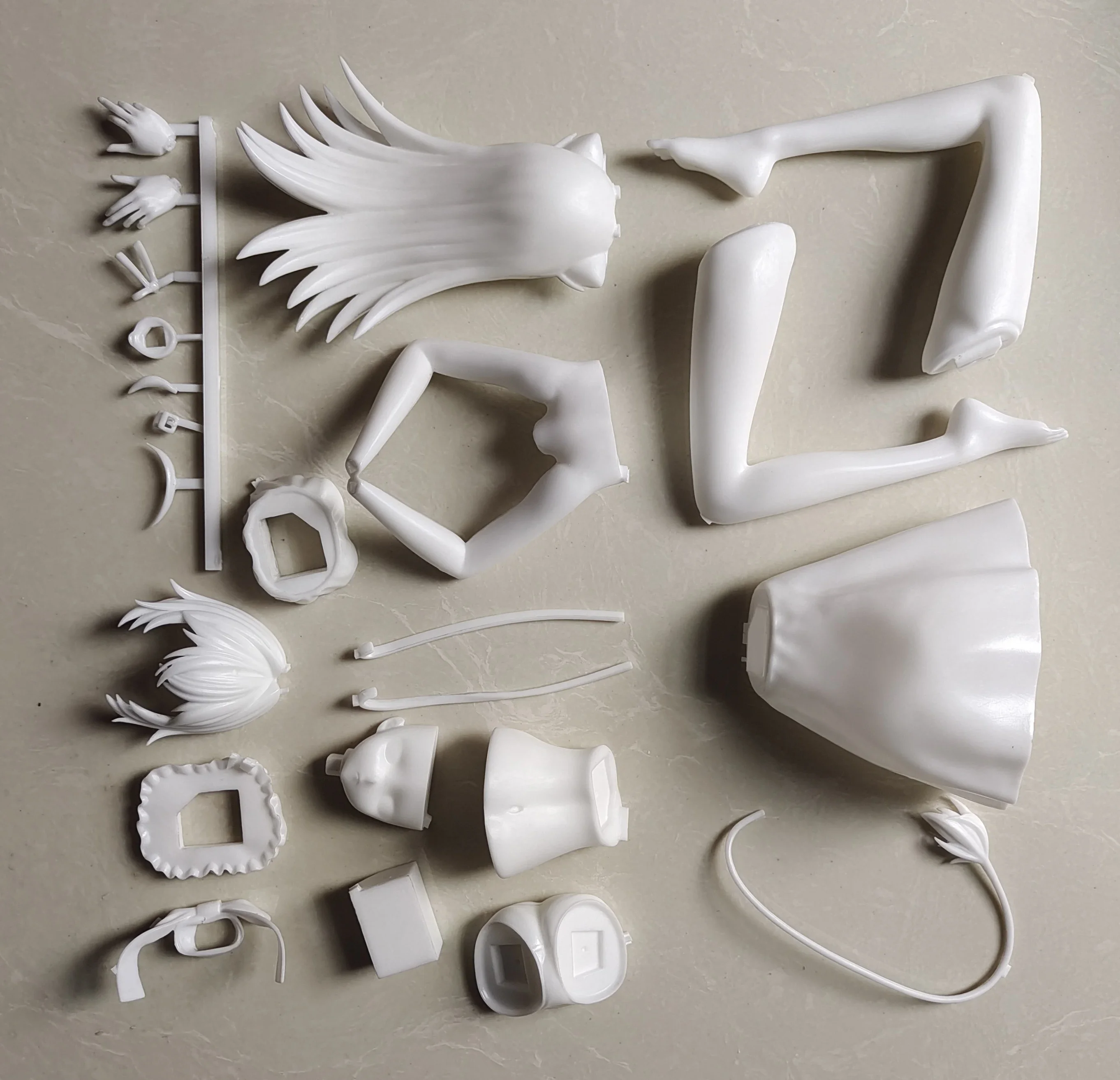 Аниме трудудо фигурки льва каваи смола GK DIY инструкция белая сборка модель статуя