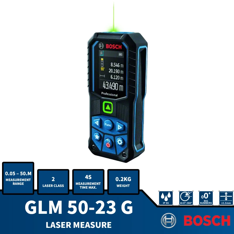 

Дальномер лазерный BOSCH GLM, 50-23 г, 50 м
