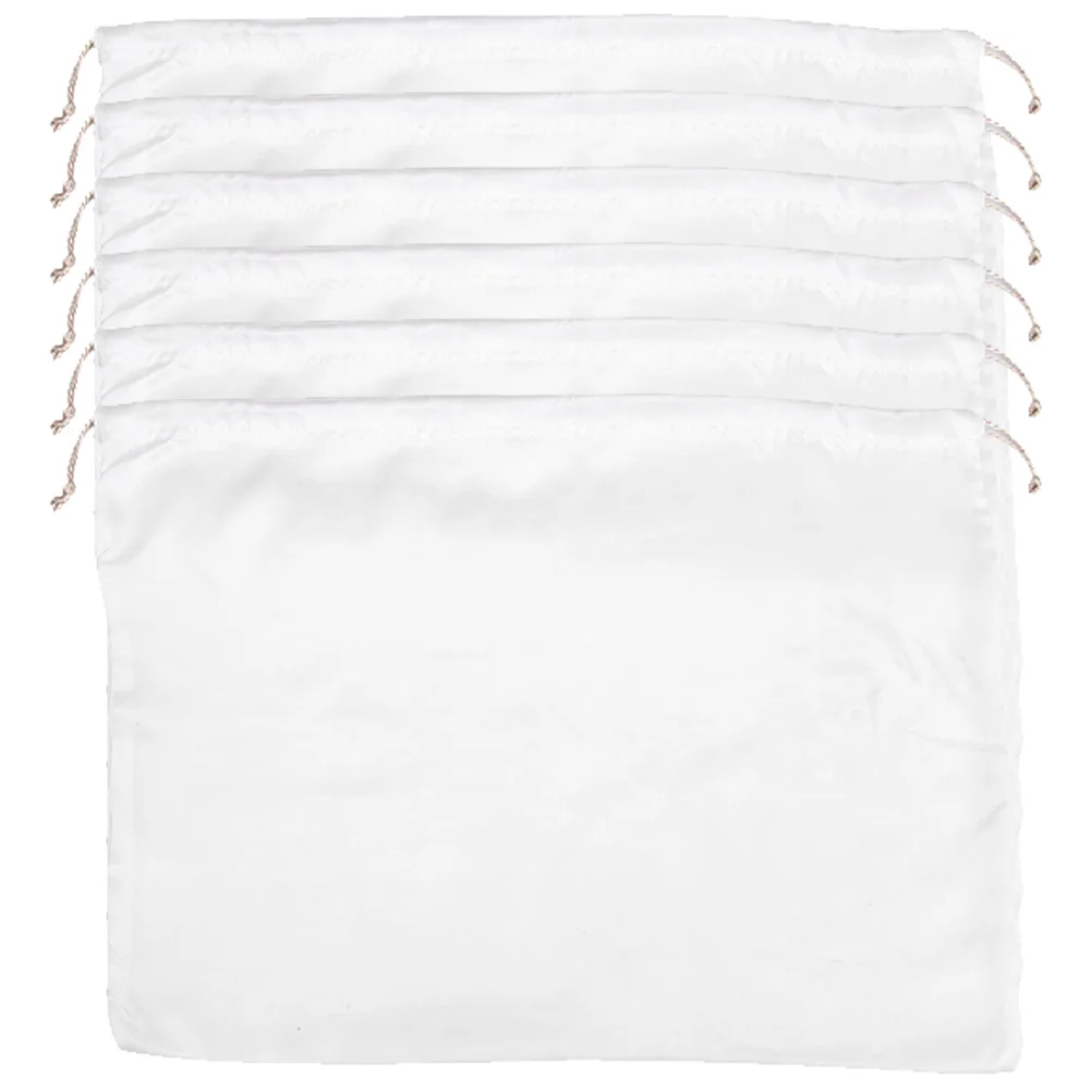 

6 Pcs Jewelry Pouches Drawstring Bags Party Small Dust Gift Fabric Satin Bulk Lovely