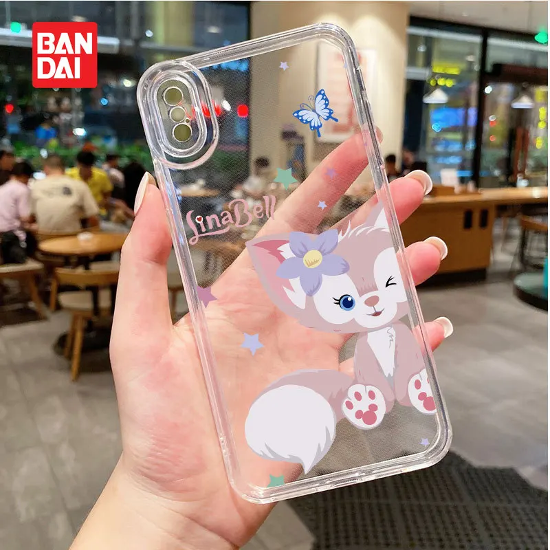 

Bandai Disney Clear Phone Case for iPhone 13 13Pro 12 12Pro 11 Pro X XS Max XR 7 8 Plus Cartoon Back Cover Kawaii Soft Fundas
