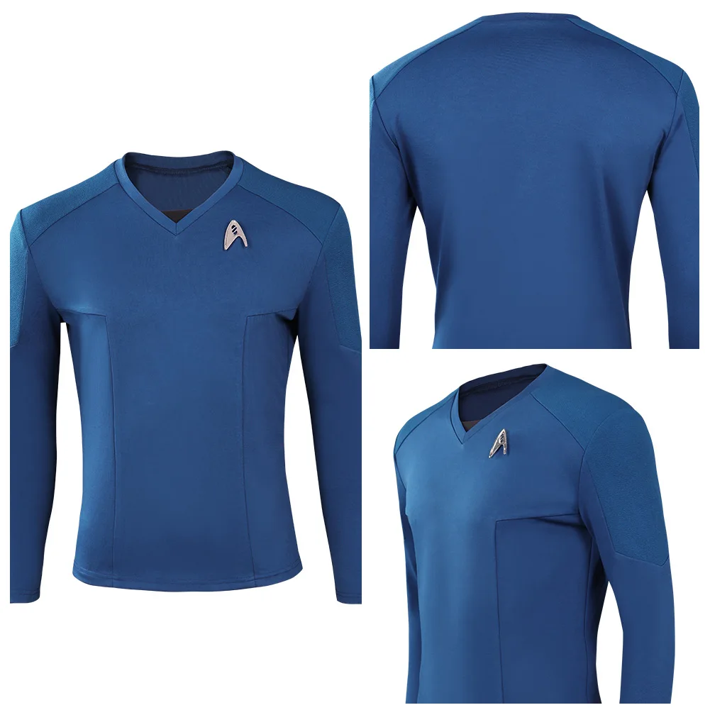 

Strange New World Mr.Spock Cosplay Costumes Shirt Brooch Outfits Halloween Carnival Suit
