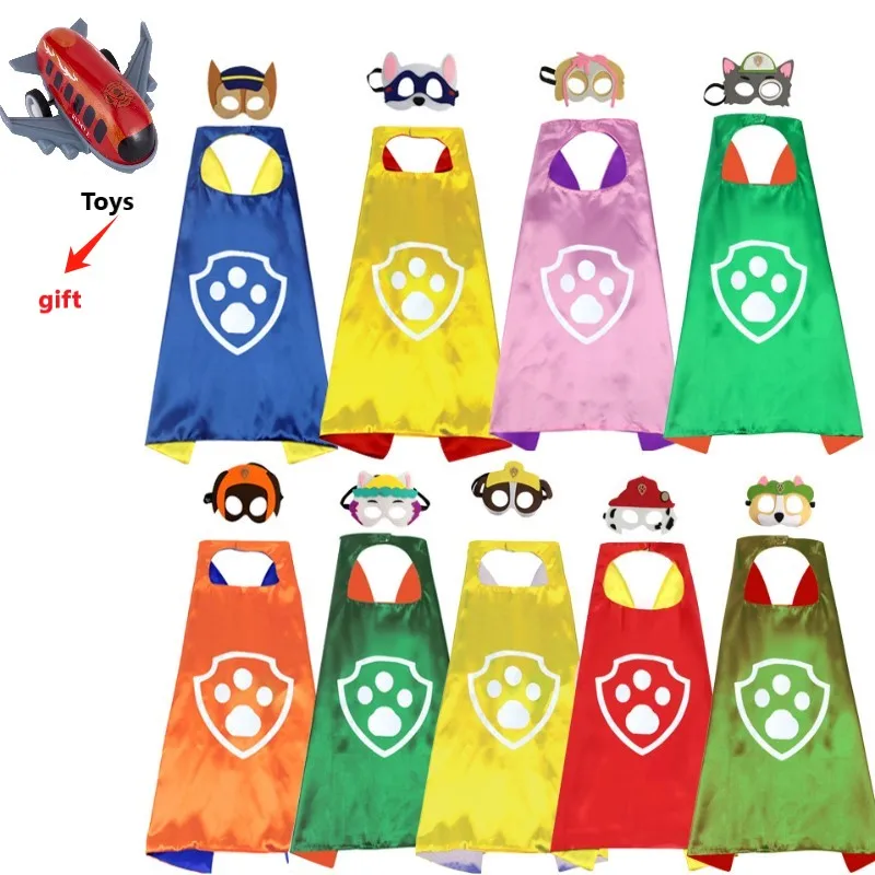 Патруль Райдер детский костюм для мальчиков и девочек маска плащ мультяшный