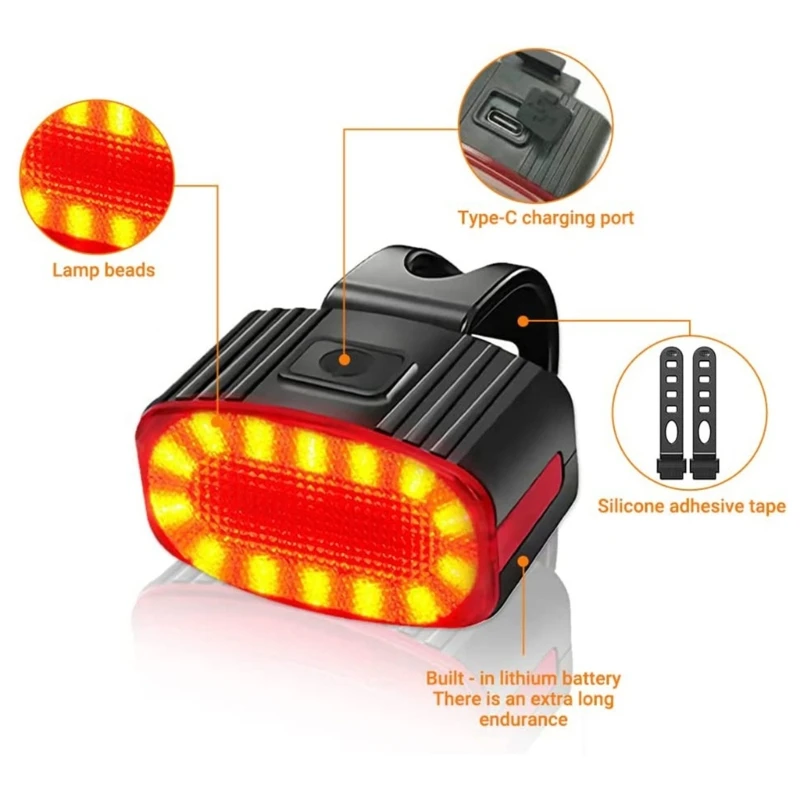 Водонепроницаемые передние и задние фонари Bikie светодиодные велосипедные