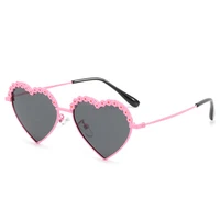 heart shaped with flowers kids sunglasses cute childrens polarized glasses girls boys shades