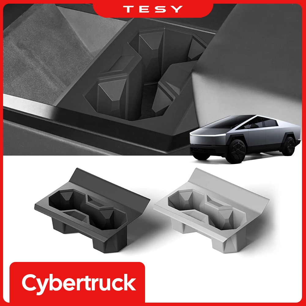 Органайзер Для Центральной Консоли Tesla Cybertruck 2024 Силиконовый Держатель Напитков