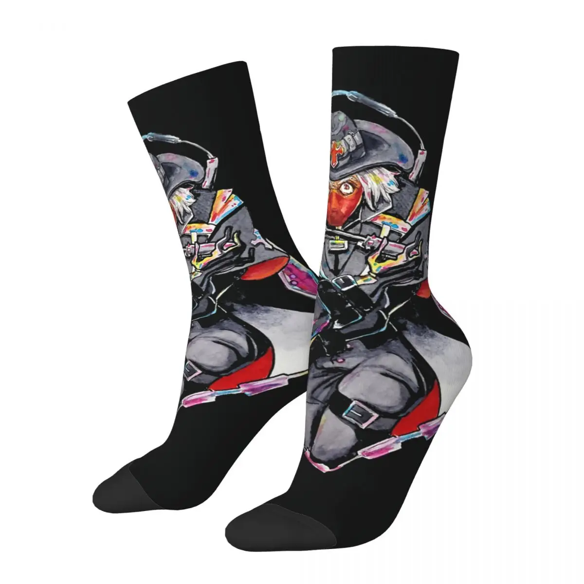 

Hip Hop Vampire Slayer Kevin Crazy Men's Compression Socks Unisex Identity V Asymmetrical Battle Arena Game Harajuku Crew Sock