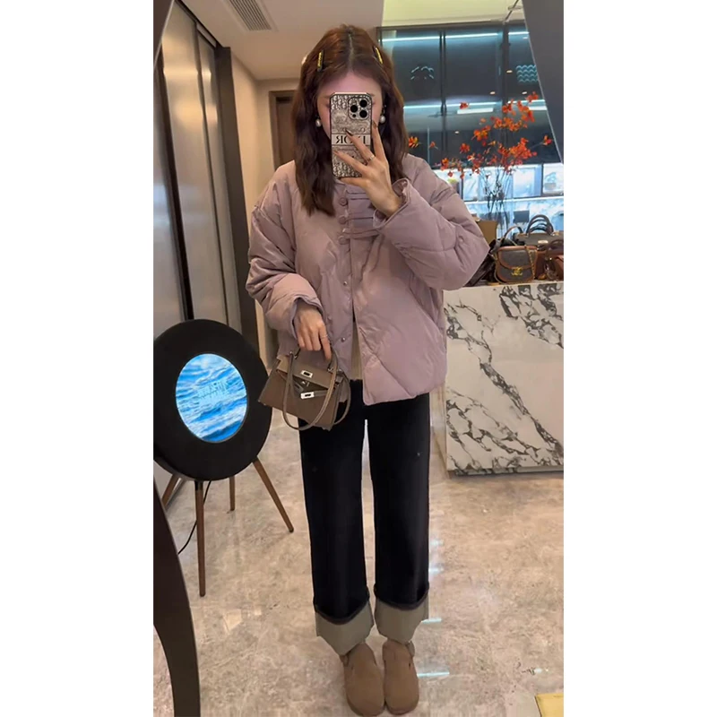 Осень-зима 2024 новый высококачественный кардиган с пряжкой куртка на хлопковой