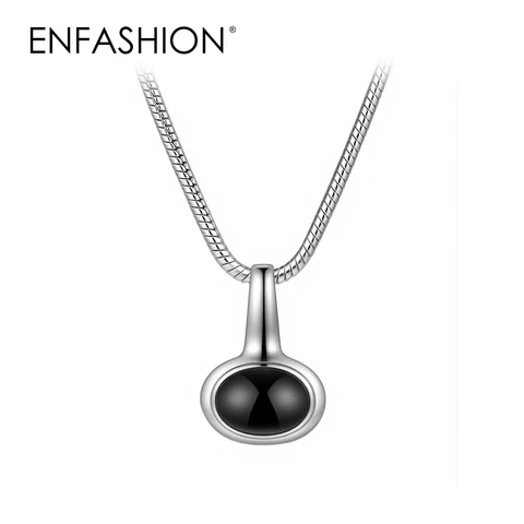 Кулон из черного агата ENFASHION