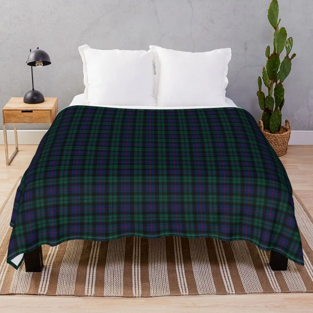 Clan Morrison Tartan Blankets Fleece Plush Print Super Soft Throw Blanket for Bedding Home Couch Camp Cinema