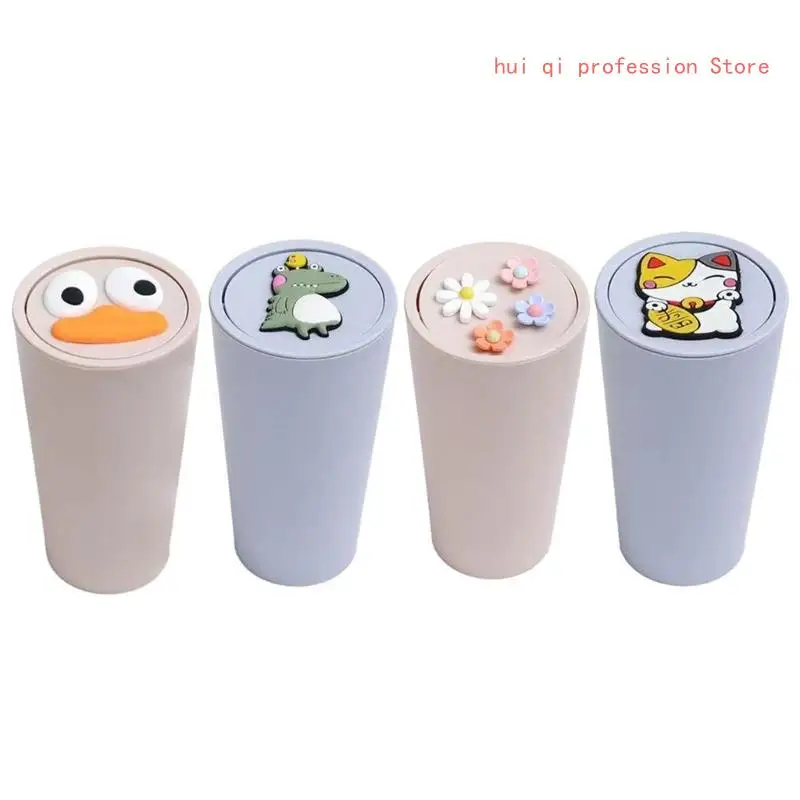 Портативный мини-автомобильный мусорный бак корзина для мусора с крышкой