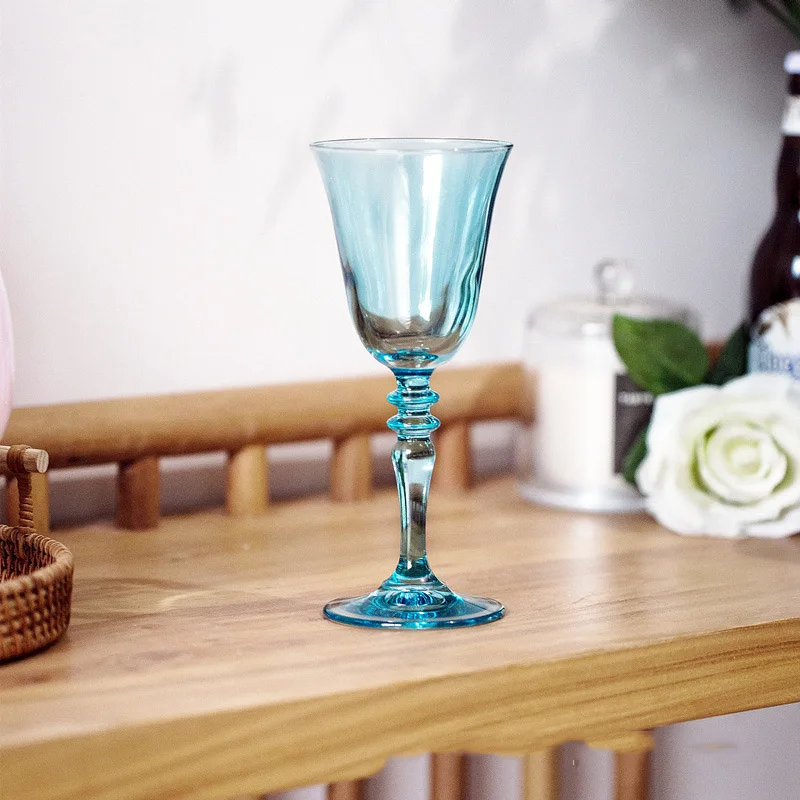 

Геометрический синий бокал для вина бокал в европейском стиле для свадьбы бара вечерние Декоративная посуда бокал для шампанского посуда д...