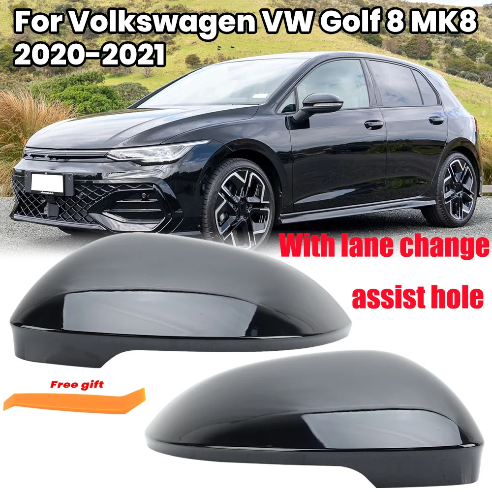 

Пара боковых зеркал для Volkswagen VW Golf 8 MK8 2020-2022, замена автомобиля, крышка крыла заднего вида, внешняя отделка кор...