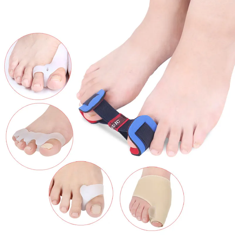 

9xThumb Orthodontic band Orthosis Set Toe Sleeve Toe Separator Orthopedic Pad Toe Splitter Set Hot sale