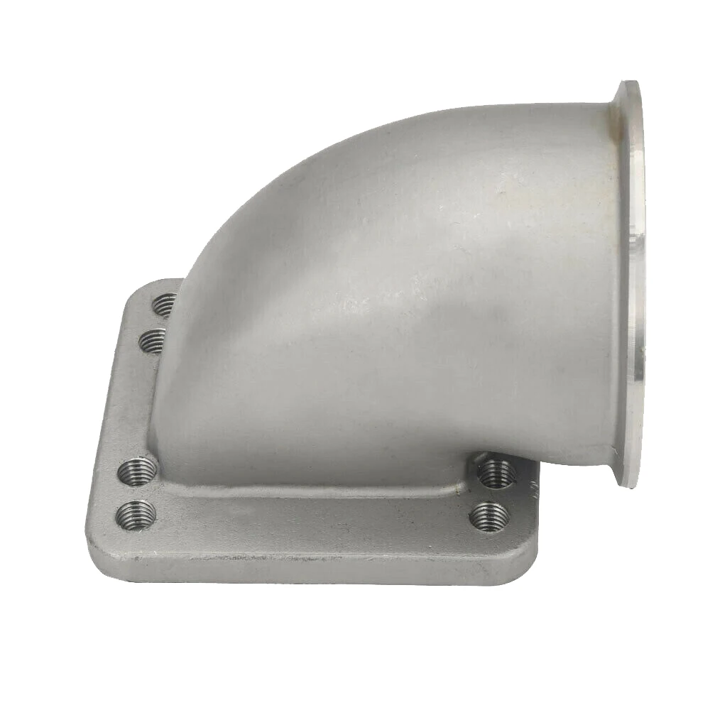 Для T3 T4 турбофланец 3-дюймовый Vband из нержавеющей стали 90-градусный коленчатый