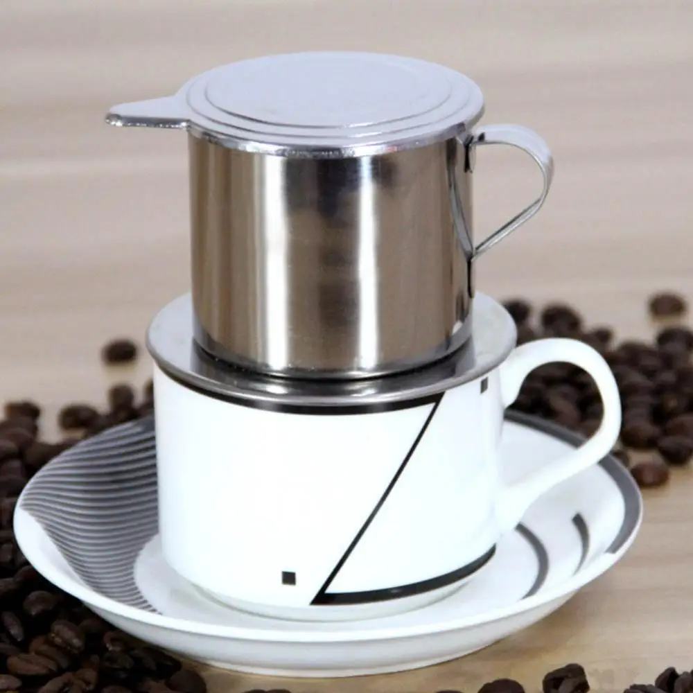 

50/100ml Vietnam Style Stainless Steel Coffee Drip Filter Maker Pot Infuse Cup