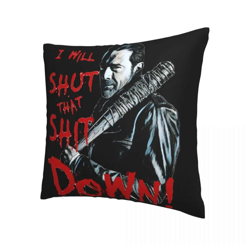 

Negan The Walking Dead Pillowcase Printing Cushion Cover Decor Zombie Horror Throw Pillow Case Cover Home Dropshipping 45X45cm